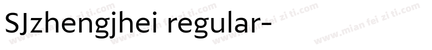 SJzhengjhei regular字体转换